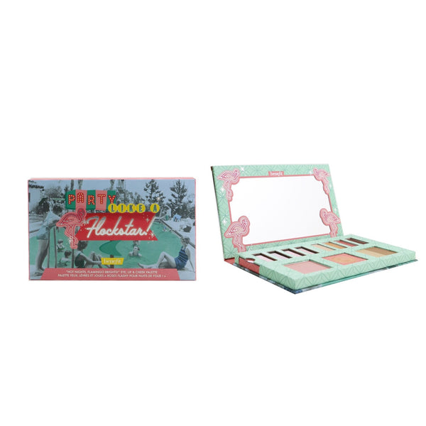 Benefit Party Like A Flockstar Palette (2x Lip Color, 2x Lip Shine, 4x Eye Shadow, 1x Bronzer, 1x Face Powder, 1x Blush)  18g/0.58oz