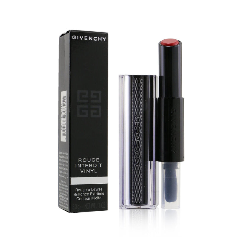 Givenchy Rouge Interdit Vinyl Extreme Shine Lipstick - # 11 Rouge Rebelle (Box Slightly Damaged)  3.3g/0.11oz