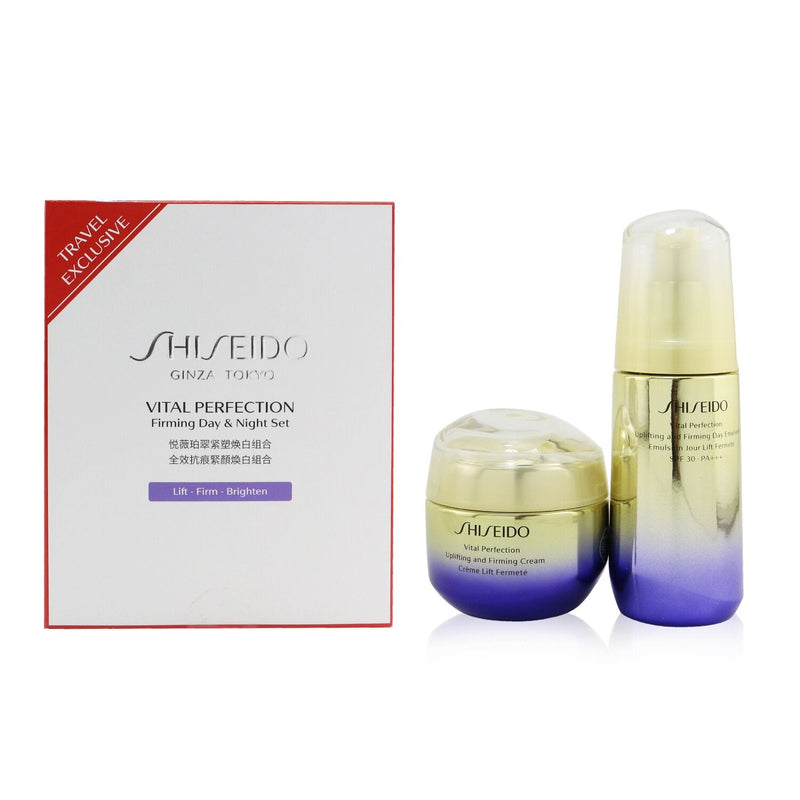 Shiseido Vital Perfection Firming Day & Night Set: Cream 50ml + Day Emulsion SPF 30 PA+++ 75ml  2pcs