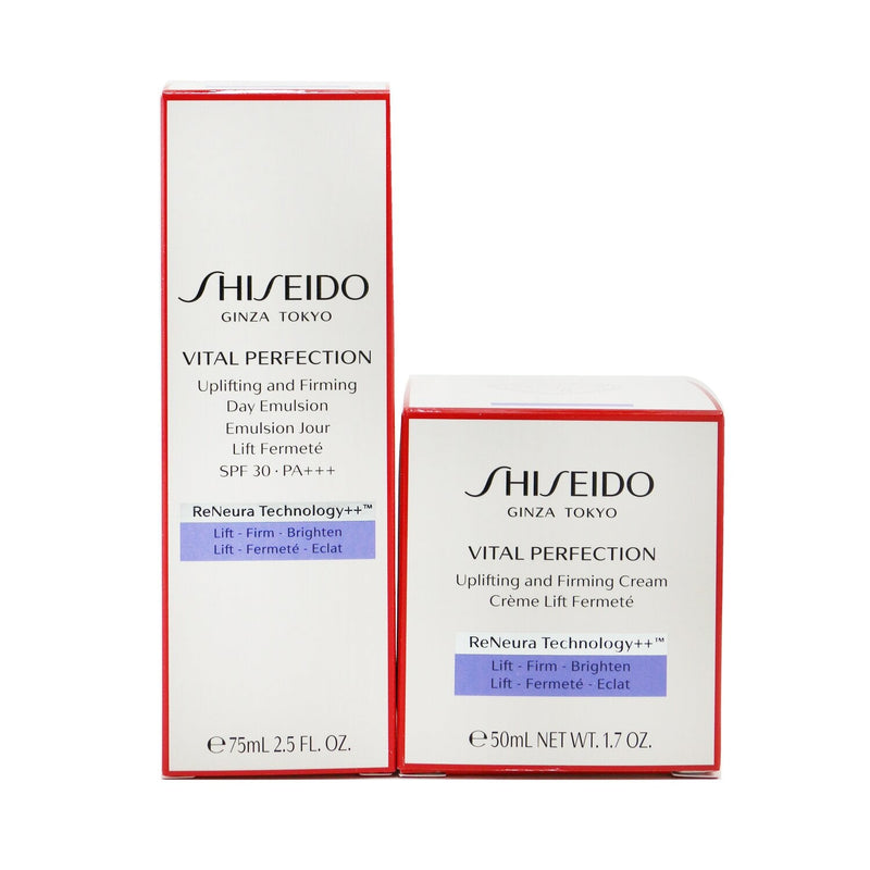 Shiseido Vital Perfection Firming Day & Night Set: Cream 50ml + Day Emulsion SPF 30 PA+++ 75ml  2pcs