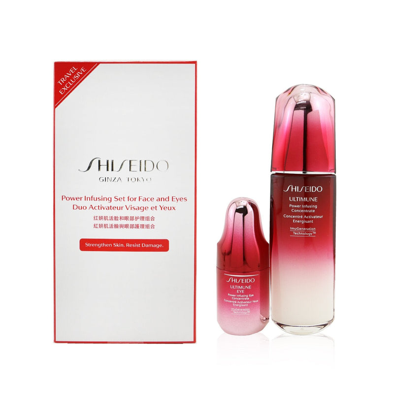Shiseido Ultimune Power Infusing Set For Face & Eyes Set: Face Concentrate 100ml + Eye Concentrate 15ml 