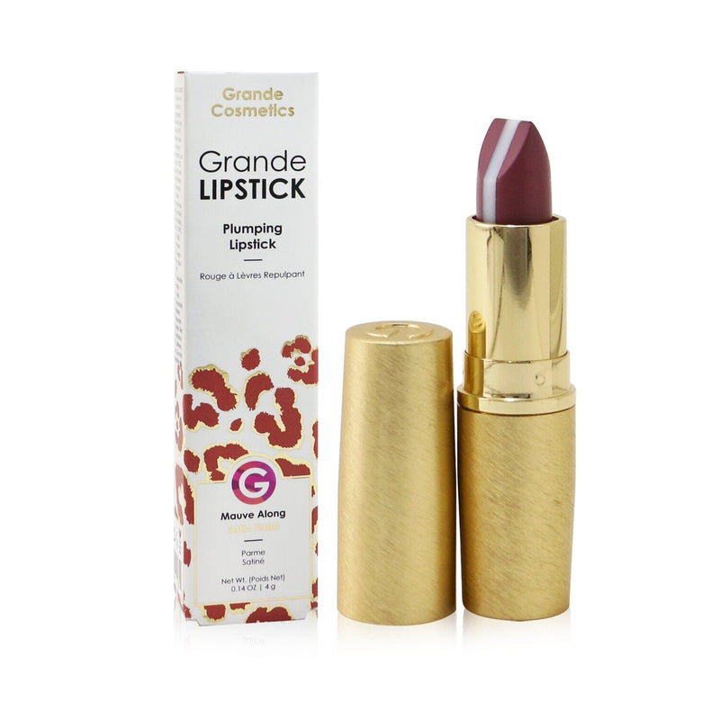 Grande Cosmetics (GrandeLash) GrandeLIPSTICK Plumping Lipstick (Satin) - # Mauve Along  4g/0.14oz