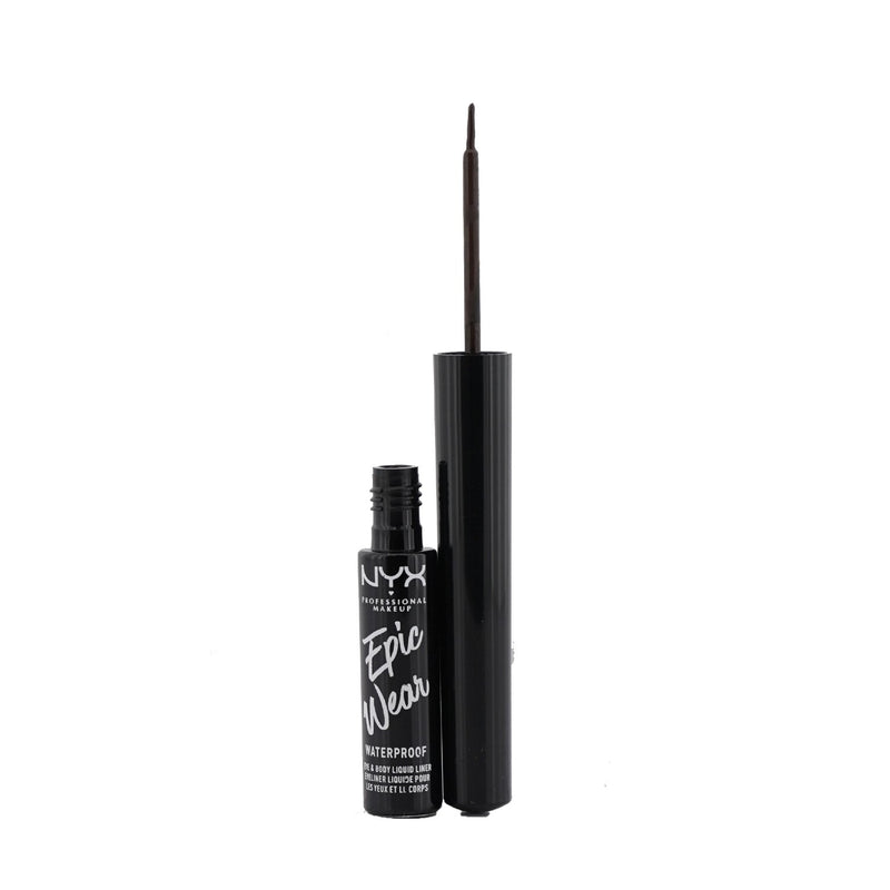 NYX Epic Wear Waterproof Eye & Body Liquid Liner - # Brown  3.5ml/0.12oz