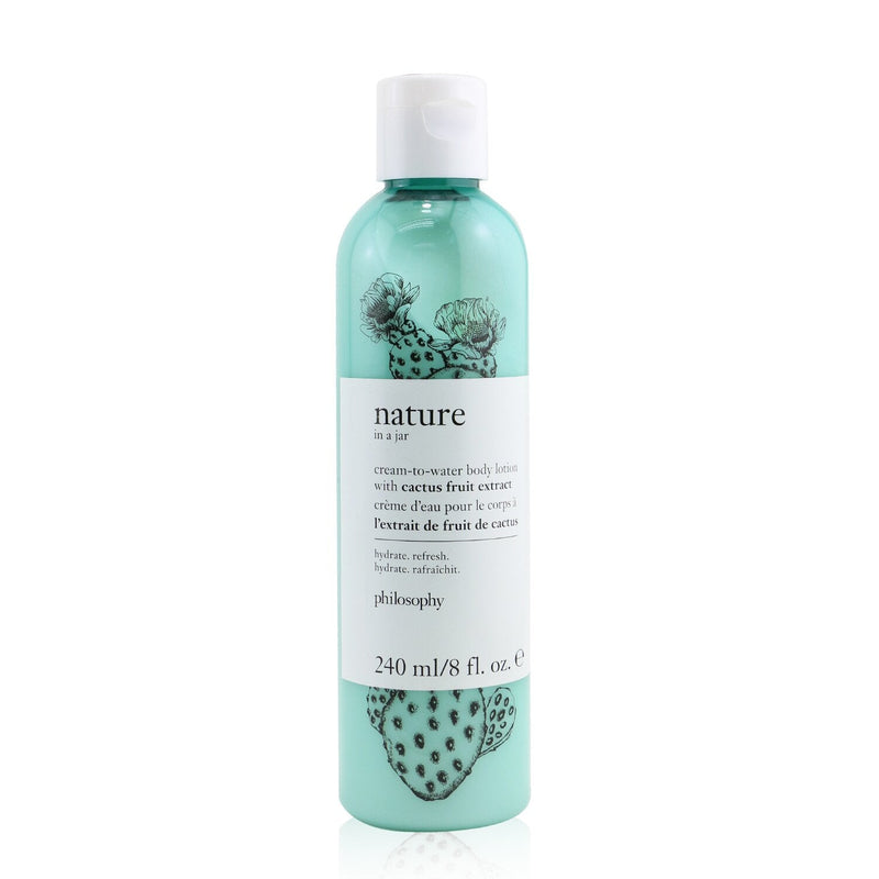 Philosophy Nature In A Jar Cream-To-Water Body Lotion With Cactus Fruit Extract 