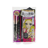 KISS ME Heroine Make Volume & Curl Mascara Advanced Film + Smooth Liquid Eyeliner Set - #01 Black  2pcs