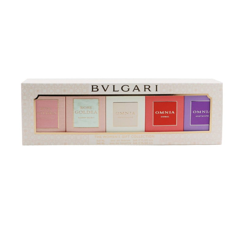 Bvlgari The Women's Gift Collection: Rose Goldea EDP, Rose Goldea Blossom Delight EDP, Omnia Amethyste EDT, Omnia Crystalline EDT, Omnia Coral EDT  5x5ml/0.17oz