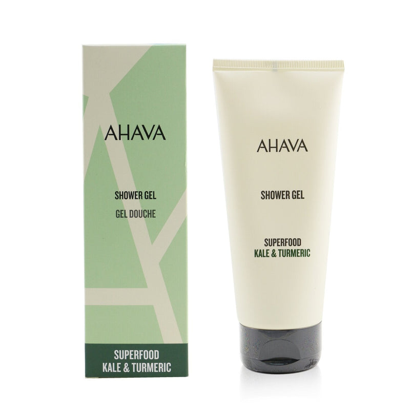 Ahava Superfood Kale & Turmeric Shower Gel 