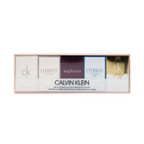 Calvin Klein Deluxe Fragrance Travel Collection: CK One EDT 10ml + CK One Gold EDT 10ml + Eternity EDP 5ml + Eternity Air EDP 5ml + Euphoria EDP 4ml (Box Slightly Damaged)  5pcs