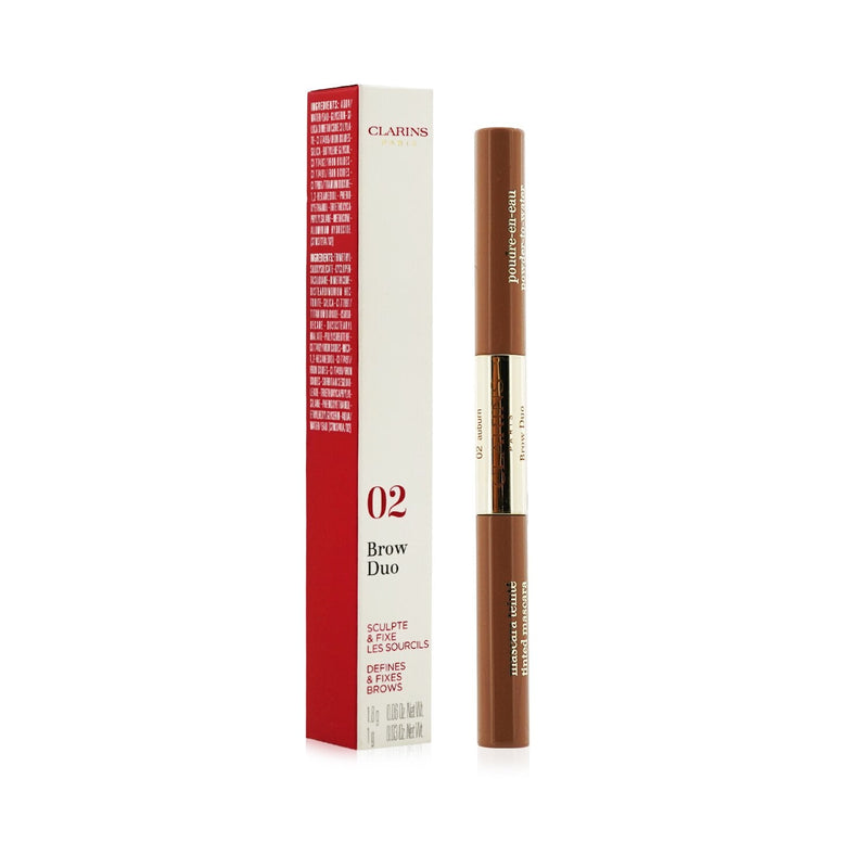 Clarins Brow Duo (1x Brow Pencil, 1x Tinted Mascara) - # 02 Auburn 