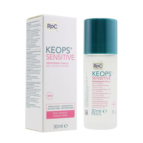 ROC KEOPS Sensitive Roll-On Deodorant 48H - Alcohol Free & Not Perfumed (Fragile Skin) 