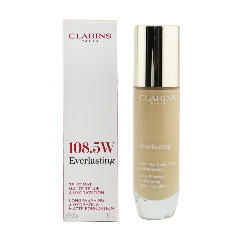 Clarins Everlasting Long Wearing & Hydrating Matte Foundation - # 108.5W Cashew 