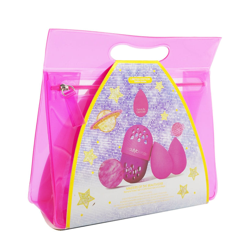 BeautyBlender Masters Of The Beautiverse Blend & Protect Set (2x BeautyBlender, 1x Mini BeautyCleanser Solid, 1x Blender Defender)  4pcs