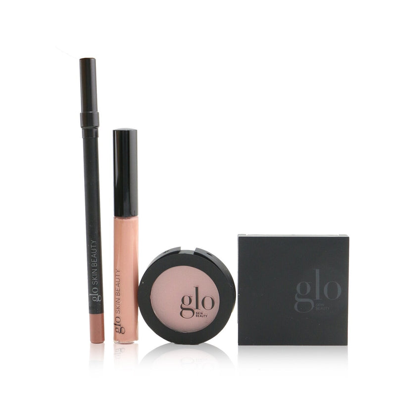 Glo Skin Beauty Desk to Datenight (Mini Shadow Quad + Blush + Lip Pencil + Lip Gloss) - # Hey, Sailor 