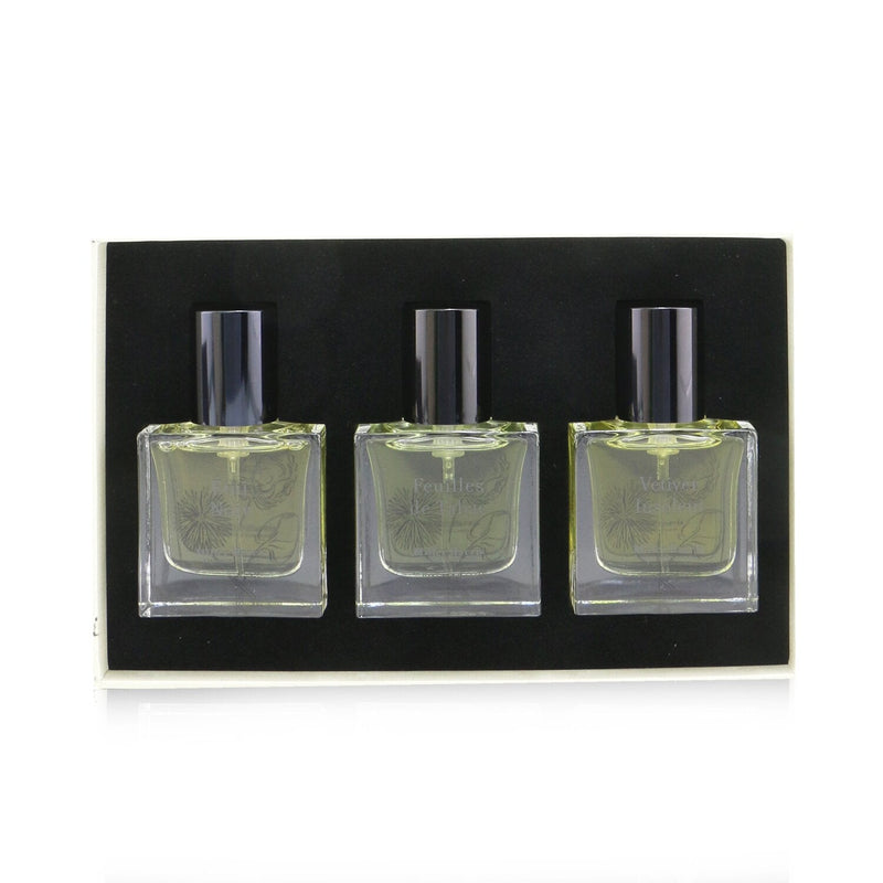 Miller Harris La Collection Voyage Pour Lui Eau De Parfum Spray Collection: Etui Noir + Feuilles De Tabac + Vetiver Insolent 