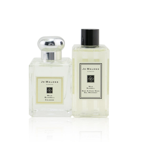 Jo Malone Wild Bluebell Travel Kit: Cologne Spray 50ml/1.7oz + Body & Hand Wash 100ml/3.4oz + Pouch 