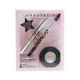 Anastasia Beverly Hills Ombre Brow Kit (Brow Powder Duo + Mini Clear Brow Gel + Brush 7B) - # Dark Brown  3pcs