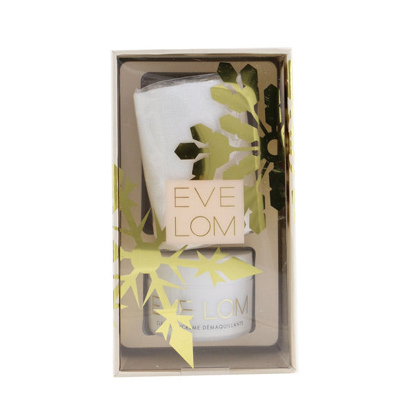 Eve Lom Iconic Cleanse Ornament Travel Set: Cleanser 20ml/0.7oz + Muslin Cloth 1pc 