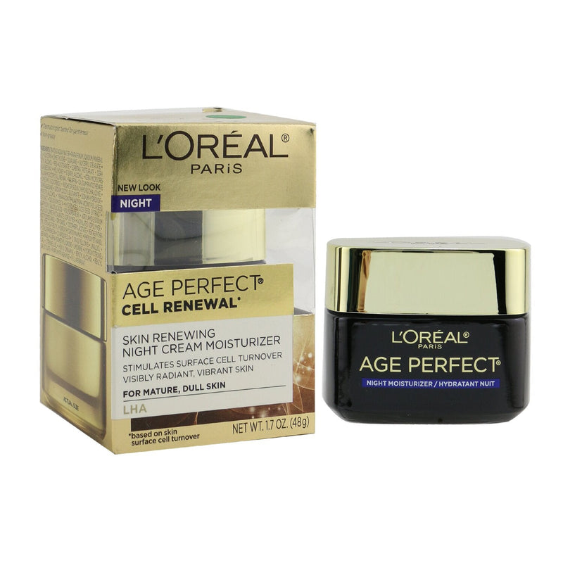 L'Oreal Age Perfect Cell Renewal - Skin Renewing Night Cream Moisturizer - For Mature, Dull Skin 