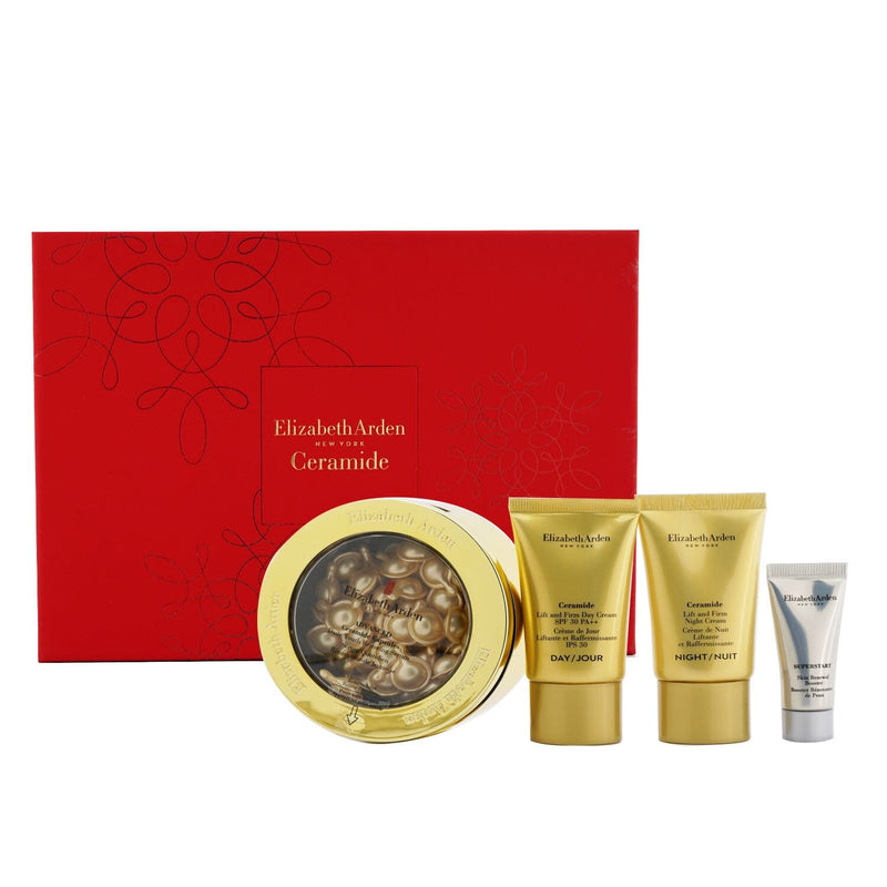 Elizabeth Arden Ceramide Daily Youth Restoring Capsules Set: Capsules 60caps+ Day Cream SPF 30 15ml+ Night Cream 15ml+ Skin Renewal Booste... 