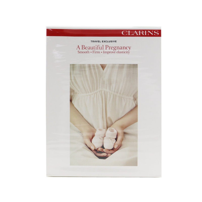 Clarins A Beautiful Pregnancy Set: Stretch Mark Minimizer 200ml+ Exfoliating Body Scrub 200ml+ Body Treatment Oil-Tonic 100ml 