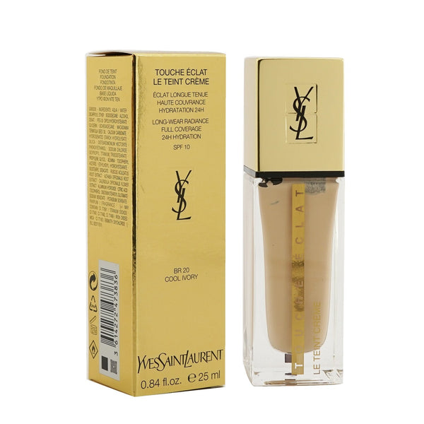 Yves Saint Laurent Touche Eclat Le Teint Creme Long Wear Radiance Foundation SPF10 - # BR20 Cool Ivory  25ml/0.84oz