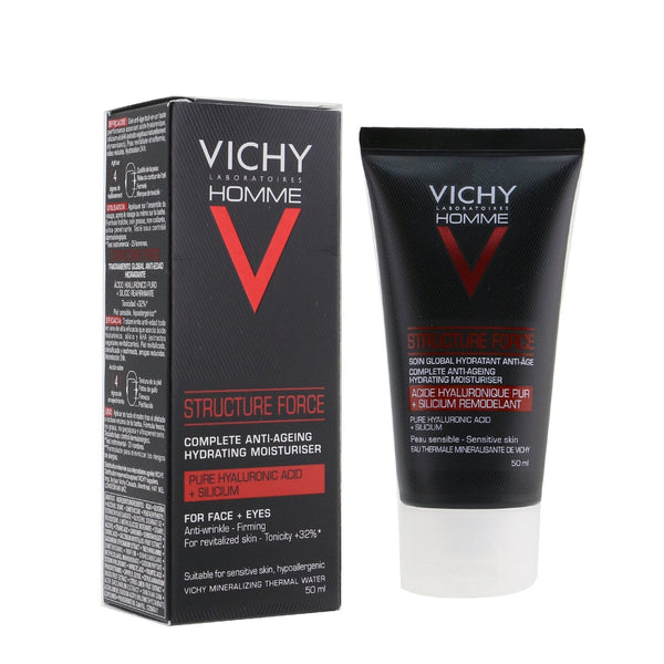 Vichy Homme Structure Force Complete Anti-Ageing Hydrating Moisturiser - For Face + Eyes 