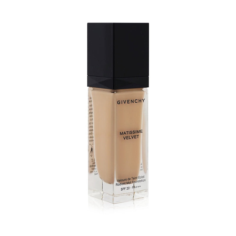 Givenchy Matissime Velvet Radiant Mat Fluid Foundation SPF 20 - #03 Mat Sand (Box Slightly Damaged)  30ml/1oz