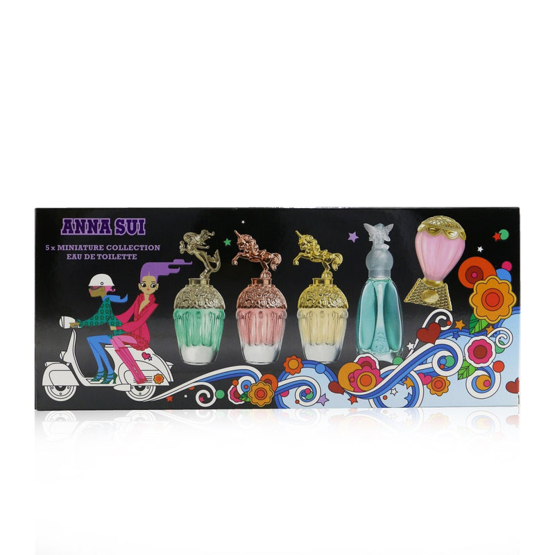 Anna Sui Miniature Coffret: Secret Wish 5ml + Sky 5ml +Fantasia 5ml  + Fantasia Mermaid 5ml + Fantasia Forever 5ml 