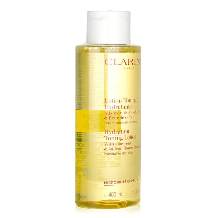 Clarins Hydrating Toning Lotion with Aloe Vera & Saffron Flower Extracts - Normal to Dry Skin 400ml/13.5oz