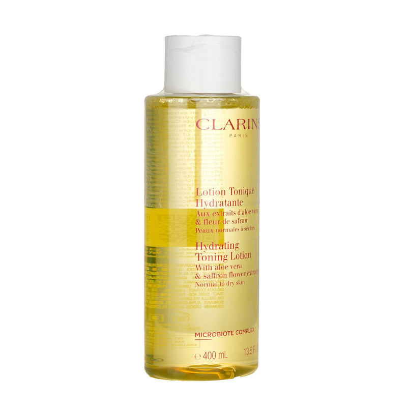 Clarins Hydrating Toning Lotion with Aloe Vera & Saffron Flower Extracts - Normal to Dry Skin  400ml/13.5oz