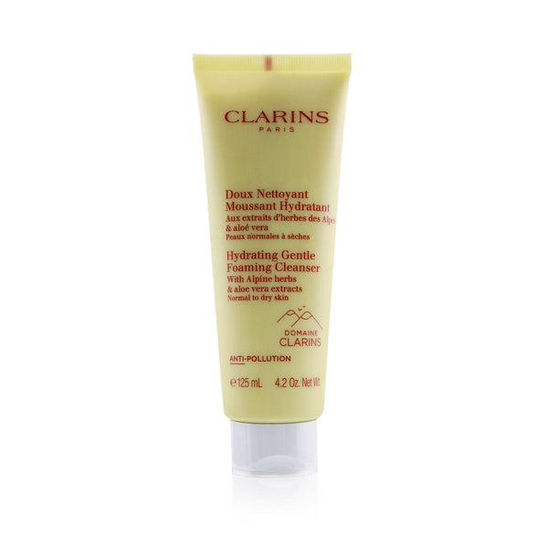 Clarins Hydrating Gentle Foaming Cleanser with Alpine Herbs & Aloe Vera Extracts - Normal to Dry Skin 