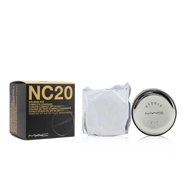 MAC Studio Fix Complete Coverage Cushion Compact SPF 50 (With An Extra Refill) - # NC20 