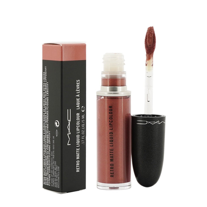 MAC Retro Matte Liquid Lipcolour - # 132 Gemz & Roses (Bronze Rose ) (Metallic)  5ml/0.17oz