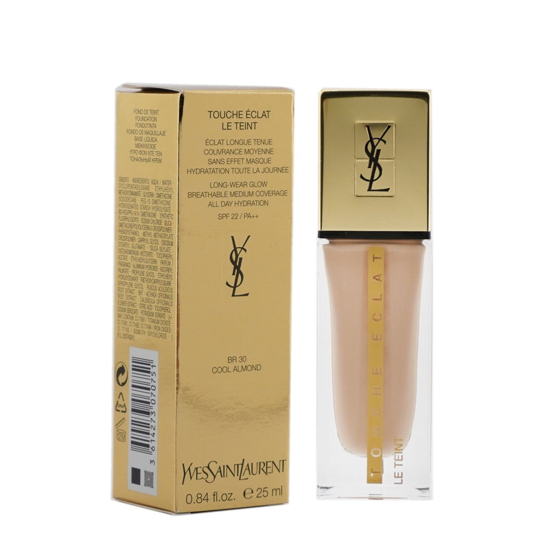 Yves Saint Laurent Touche Eclat Le Teint Long Wear Glow Foundation SPF22 - # BR30 Cool Almond 