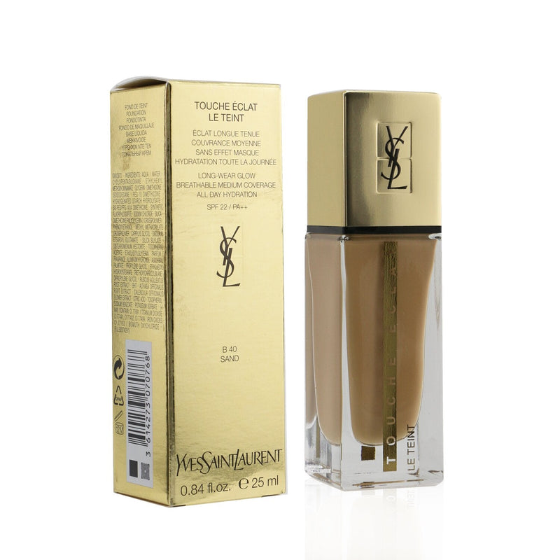 Yves Saint Laurent Touche Eclat Le Teint Long Wear Glow Foundation SPF22 - # B40 Sand 