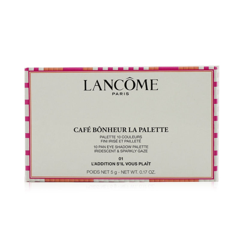 Lancome Cafe Bonheur La Palette (10x Eye Shadow) (Limited Edition) - #01 L'Addition S'il Vous Plait 