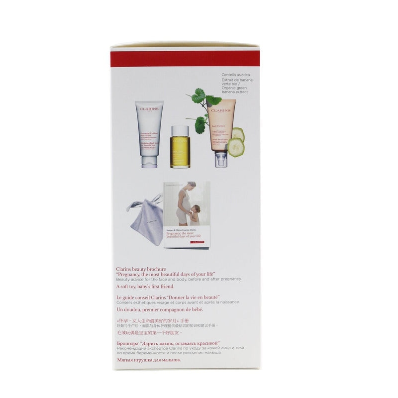Clarins A Beautiful Pregnancy Set: Body Partner 175ml+ Exfoliating Body Scrub 200ml+ Body Treatment Oil-Tonic 100ml 