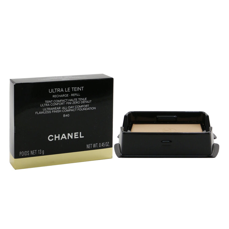 Chanel Ultra Le Teint Ultrawear All Day Comfort Flawless Finish Compact  Foundation Refill - # B40 – Fresh Beauty Co. New Zealand
