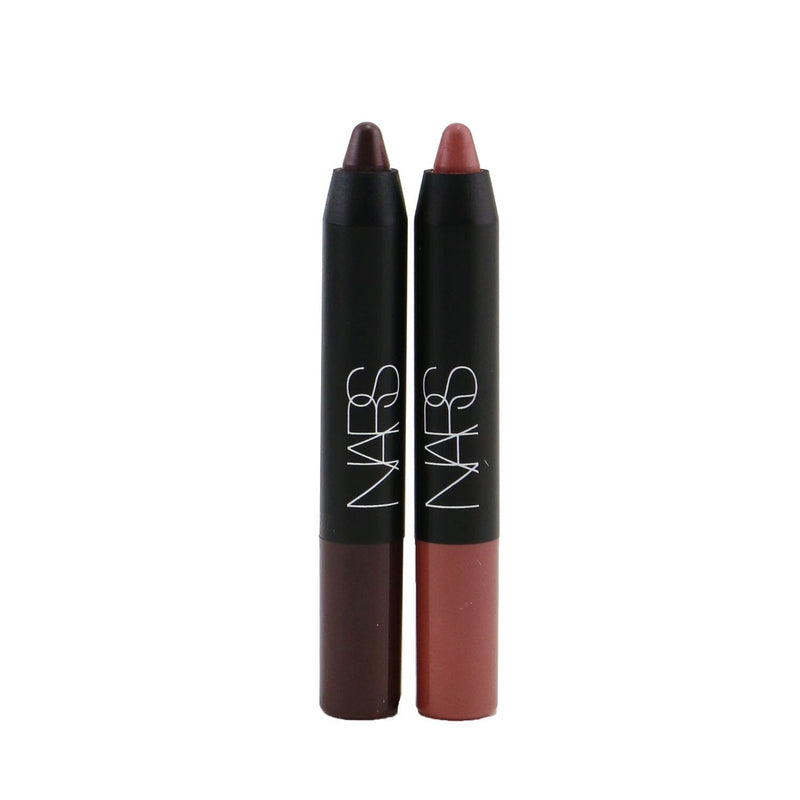 NARS Velvet Matte Lip Pencil Duo Kit - Train Bleu / Intriguing  2x1.8g/0.06oz