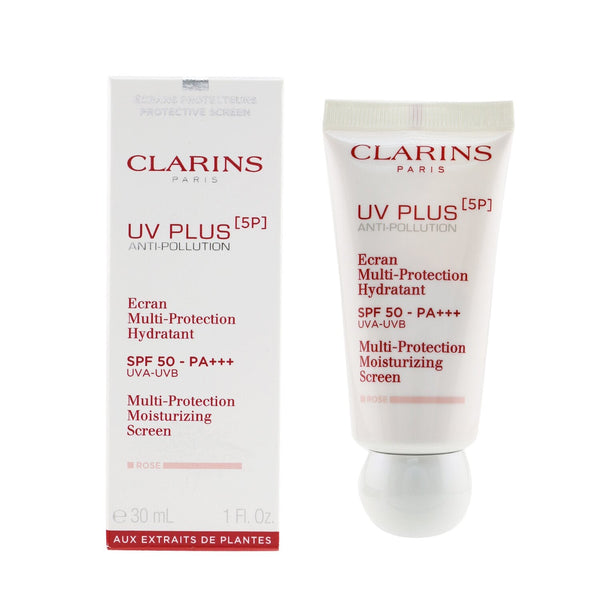 Clarins UV Plus [5P] Anti-Pollution Multi-Protection Moisturizing Screen SPF 50 - Rose  30ml/1oz