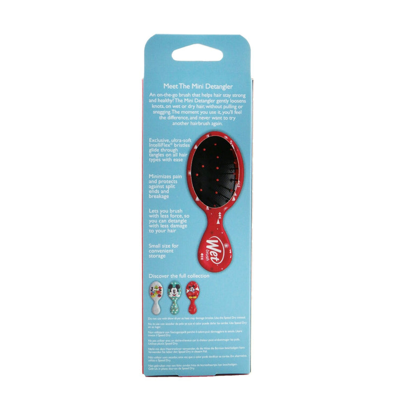 Wet Brush Mini Detangler Disney Classics - # Mickey & Minnie and Trees Red (Limited Edition)  1pc