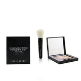 Bobbi Brown Highlighting Powder Set (1x Highlighting Powder + 1x Mini Face Brush) - #Pink Glow 