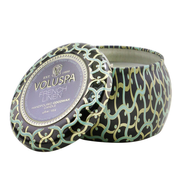 Voluspa Mini Tin Candle - French Linen 