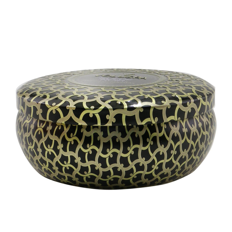 Voluspa 3 Wick Decorative Tin Candle - Suede Noir  340g/12oz