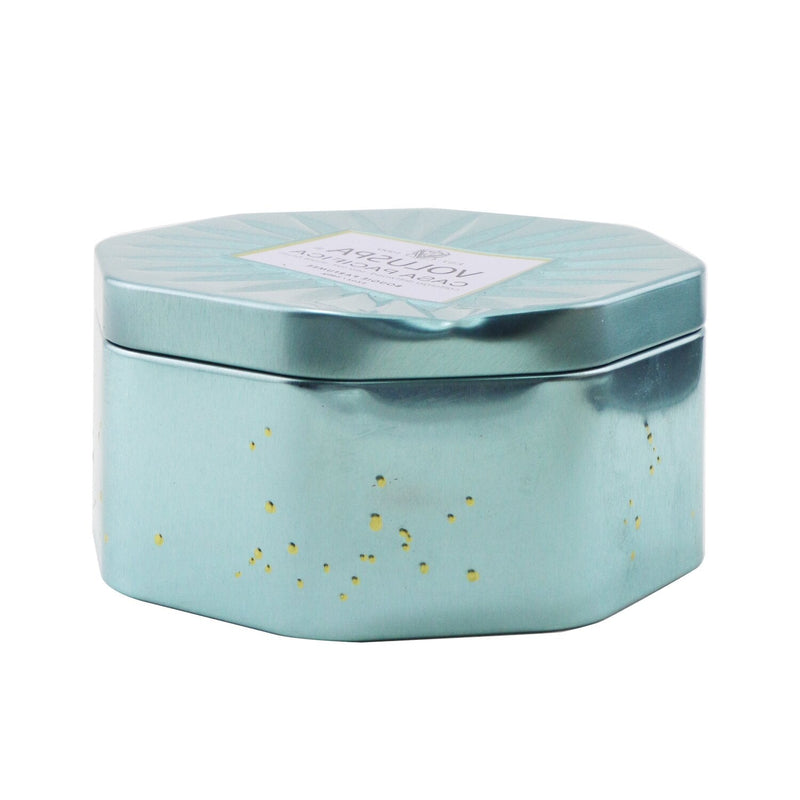 Voluspa 3 Wick Octagon Tin Candle - Casa Pacifica  340g/12oz