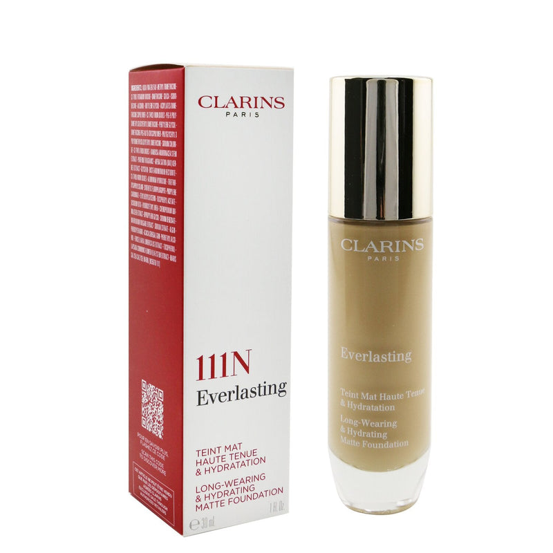 Clarins Everlasting Long Wearing & Hydrating Matte Foundation - # 111N Auburn 