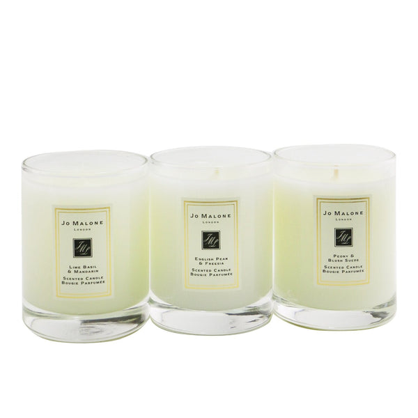 Jo Malone Candle Trio Coffret: English Pear & Freesia, Lime Basil & Mandarin, Peony & Blush Suede  3x60g/2.1oz