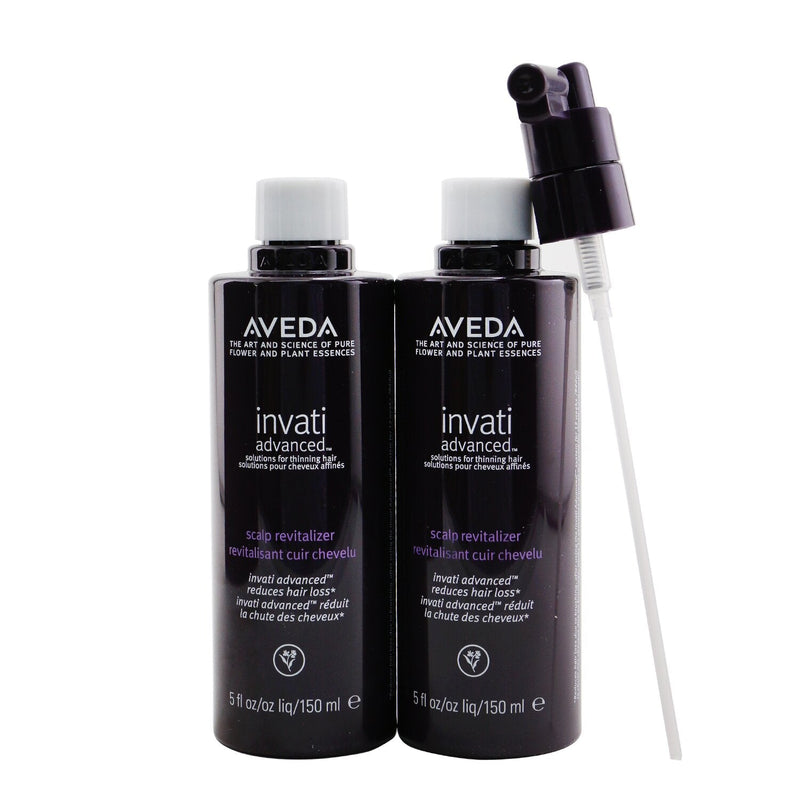 Aveda Invati Advanced Scalp Revitalizer - Solutions For Thinning Hair (2 Refills + Pump)  2x150ml