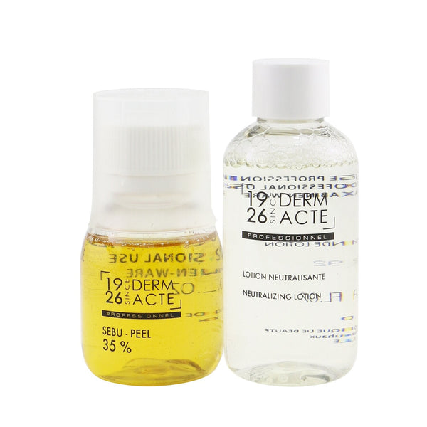 Academie Sebu-Peel 35% Kit : 1x Sebu-Peel 35% 50ml/1.7oz, 1x Neutralizing Lotion 75ml/2.5oz, 1x Measuring Cup (Salon Product)  3pcs