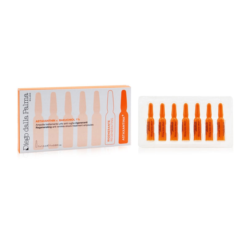 Diego Dalla Palma Milano Astaxantina+ Regenerating Anti Wrinkle Shock Treatment Ampoules  7x1.5ml/0.05oz